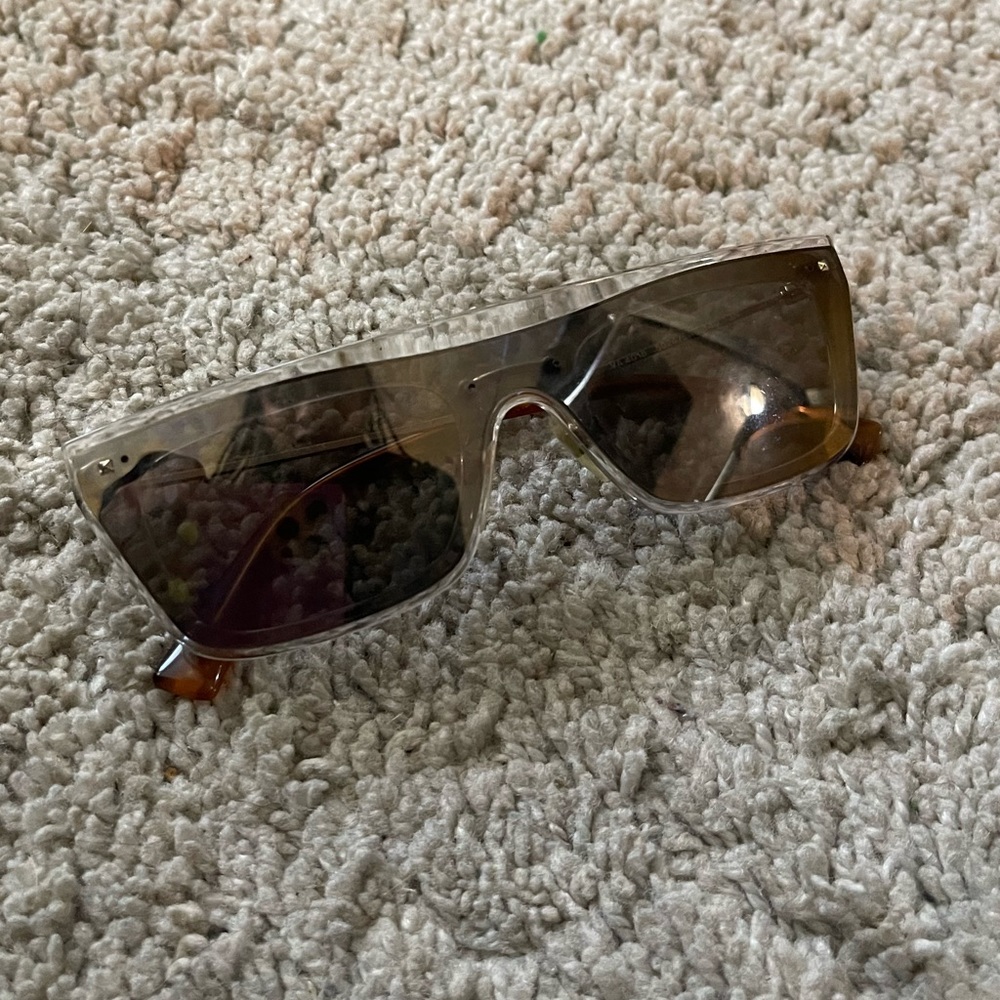Valentino VA4016 5024 Clear, Gold Mirrored Sunglasses